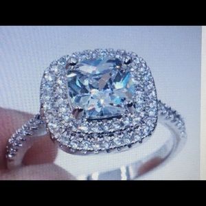 Blue Topaz Ring Sterling Silver LAST CHANCE